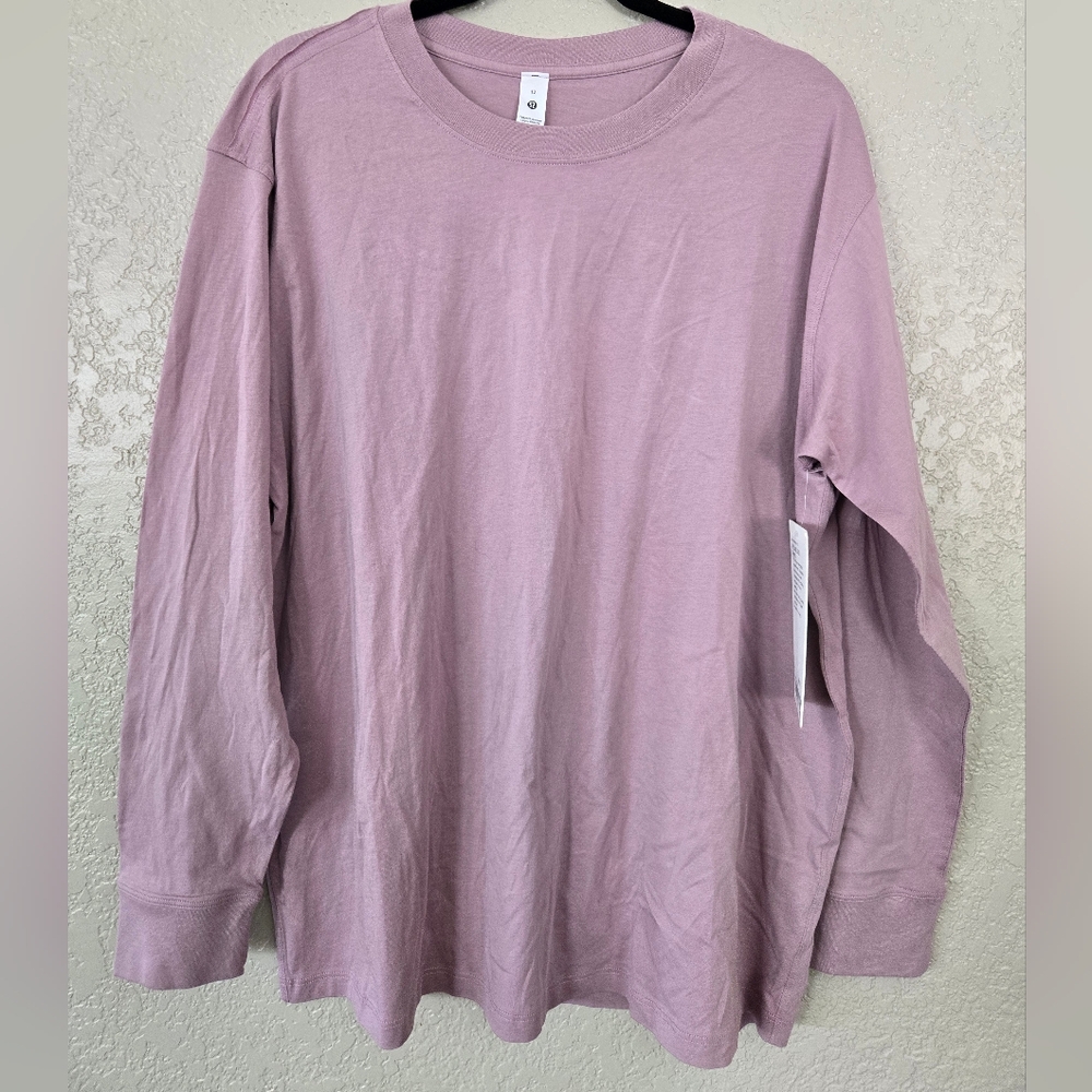NWT Lululemon All Yours Tee Long Sleeve Shirt Pima Cotton 12